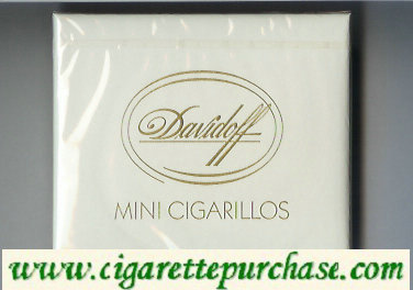 Davidoff Mini Cigarillos cigarettes wide flat hard box
